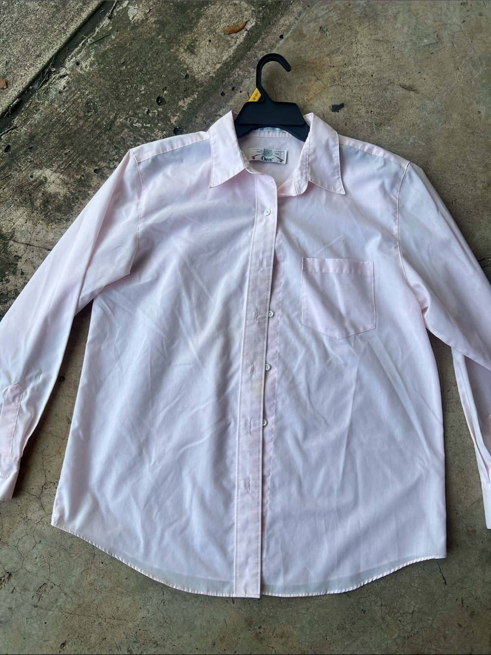 Orvis Pale Pink Men's Button-Up Dress Shirt